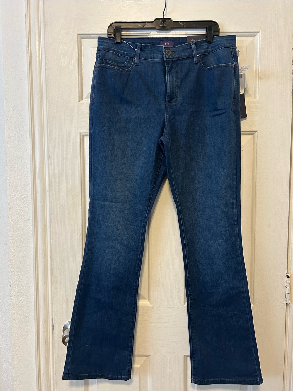 NYDJ Women's Dark Blue Wide Leg Jeans